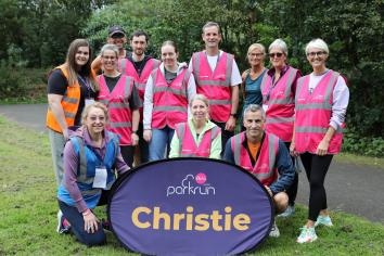 Off and running at Christie parkrun