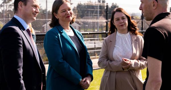 UK Sports Minister visits sports ground during visit   Coleraine Chronicle