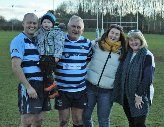 Ricky Millar plays 500th game for Ballymoney RFC