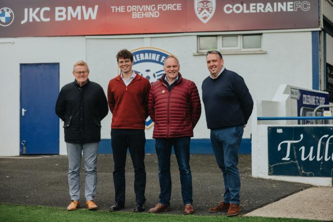 Coleraine FC welcomes new financial supporter
