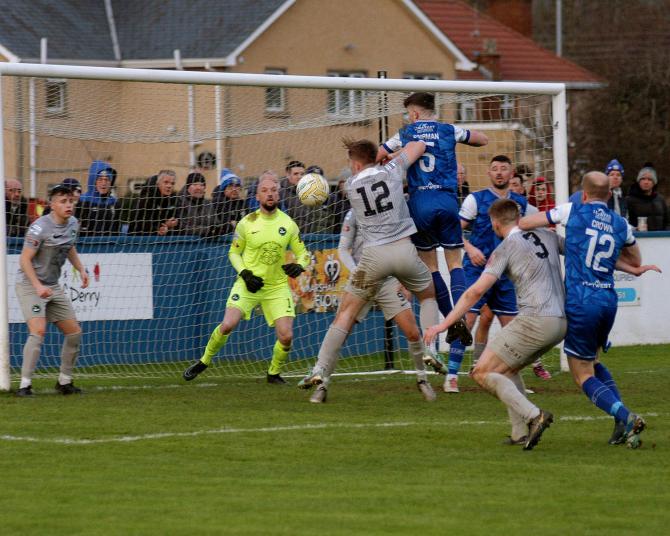 Limavady United up to second after big win over Newington