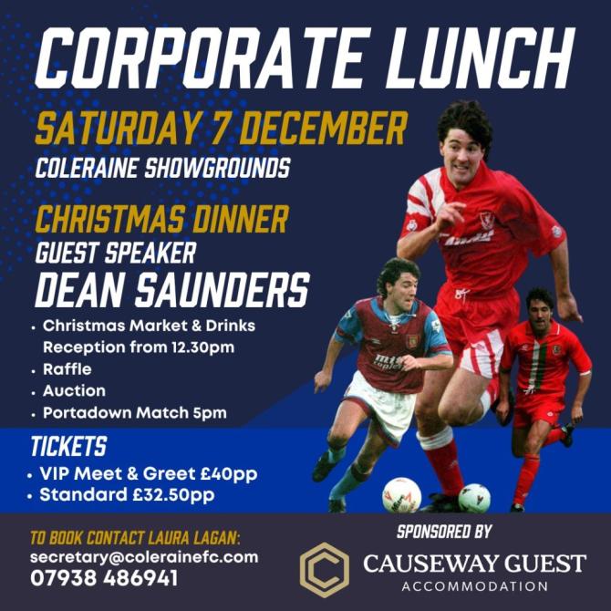 Dean Saunders guest at CFC Corporate Lunch