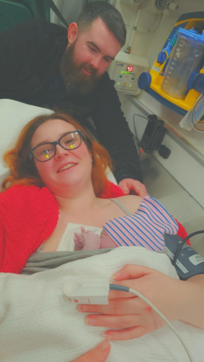 EXCLUSIVE - Garvagh butcher turned midwife to deliver  baby son