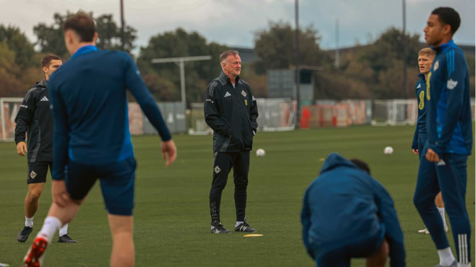 Northern Ireland squad ‘in good spirits’ ahead of World Cup qualifiers