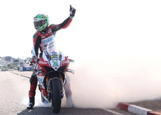 Glenn Irwin back at the North West 200